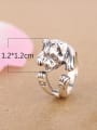 thumb Personalized Puppy Silver Opening Statement Ring 3