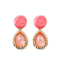 thumb Alloy With Rose Gold Plated Fashion Water Drop Drop Earrings 0
