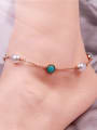 thumb Temperament Shell Pearls Women Anklet 1