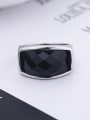 thumb Simple Resin stone Platinum Plated Alloy Ring 1