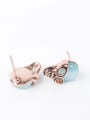 thumb Alloy Rose Gold Plated Trendy style Opal Skull Two Pieces Jewelry Set 2