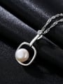 thumb Sterling silver natural freshwater pearl necklace 2