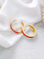 thumb Alloy With Gold Plated Simplistic Round Hoop Earrings 2
