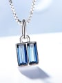thumb Square-shaped S925 Silver Necklace 3