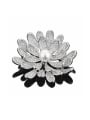 thumb Fashion Artificial Pearl Cubic Zirconias-covered Flower Brooch 0