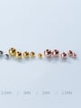 thumb 925 Sterling Silver With Gold Plated Classic Ball Beads 3