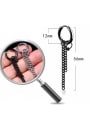 thumb Stainless Steel With Black Gun Plated Fashion Chain Earrings 2
