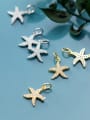 thumb 925 Sterling Silver With Cubic Zirconia  Fashion Sea Star  Pendants 3