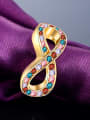 thumb Fashion Number Eight Shaped 18K Gold Ring 1