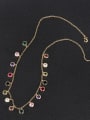 thumb Copper With  Cubic Zirconia Fashion Charm Beaded Necklaces 0