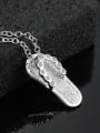 thumb Personalized Little Slipper Cubic Rhinestones 925 Sterling Silver Pendant 1
