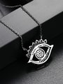 thumb Copper With Gun Plated Exaggerated Evil Eye Necklaces 2