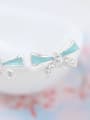 thumb Color Glue Zircons Bow Stud Earrings 2