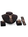 thumb Alloy Imitation-gold Plated Fashion Tassels Four Pieces Jewelry Set 0