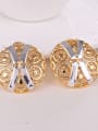thumb Alloy Imitation-gold Plated Fashion Hollow Round Two Pieces Jewelry Set 2