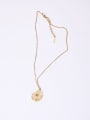 thumb Titanium With Gold Plated Cute Flower Necklaces 2