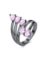 thumb Personalized Glass Gun Color Plated Ring 0
