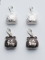 thumb 925 Sterling Silver With Antique Silver Plated Fashion Clothes Charms 2