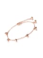 thumb Classical Little Bells Rose Gold Plated Titanium Anklet 0