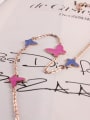 thumb Color Glue Butterfly Accessories Anklet 1