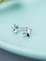 thumb Temperament Flower Shaped S925 Silver Stud Earrings 0