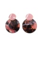 thumb Alloy With Rose Gold Plated Simplistic Geometric  Glass Stone Drop Earrings 0