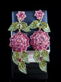 thumb Multi-color Rhinestones Flowers Two Pieces Jewelry Set 1