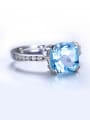thumb Simple Topaz Gemstone Engagement Ring 1