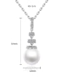 thumb Copper With 3A cubic zirconia Classic Ball Necklaces 4