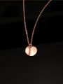 thumb Simple Small Round Pendant Fashion Necklace 0