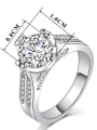 thumb Platinum Plated AAA Zircons Wedding Ring 4