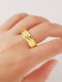 thumb Men Exquisite 24K Gold Plated Geometric Shaped Copper Ring 1