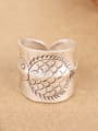 thumb Ethnic Handmade Silver Fish-etched Ring 0