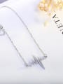 thumb ECG Clavicle Stainless Steel Necklace 2