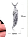 thumb Stainless Steel With Antique Silver Plated Fashion wing Necklaces 2