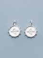 thumb 925 Sterling Silver With Smooth Simplistic Round Charms 3