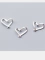 thumb 925 Sterling Silver With 18k Gold Plated Simplistic Heart Charms 1