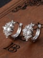 thumb Fashion AAA Zircons White Gold Plated Clip Earrings 1