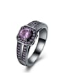 thumb Personalized Zircon Gun Color Plated Ring 3