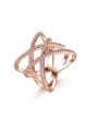 thumb Trend fashion luxurious line cross ring 1