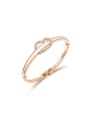 thumb Fashion Style Heart Shaped Acrylic Bangle 0