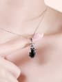 thumb Copper Alloy White Gold Plated Fashion Kitty Two Pieces Zircon Jewelry Set 1
