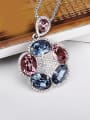 thumb Fashion austrian Crystals Flowery Necklace 2