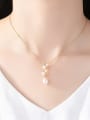 thumb Sterling silver natural 5-5.5mm 8-9mm pearl necklace 1
