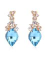 thumb Fashion Rhombus austrian Crystals Alloy Stud Earrings 2