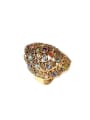 thumb Bohemia style Retro Rhinestones Hollow Alloy Ring 1