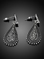 thumb Retro style Rhinestones Water Drop Earrings 2