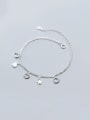 thumb 925 Sterling Silver With Platinum Plated Simplistic Star Bracelets 0