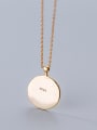 thumb 925 Sterling Silver With 18k Gold Plated Trendy Face Necklaces 1