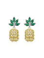 thumb Creative Pineapple Zircon Stud Earrings 0
